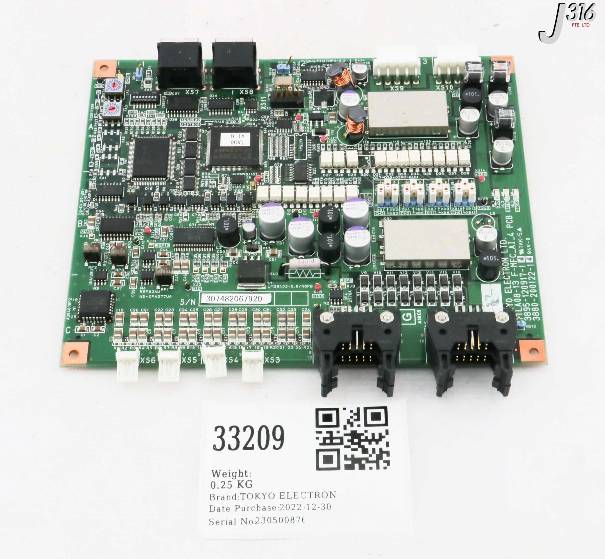 33209 TEL PCB ASSY, TTLA08-13 F-MFC_AI_4, 3880-200122-14 PARTS